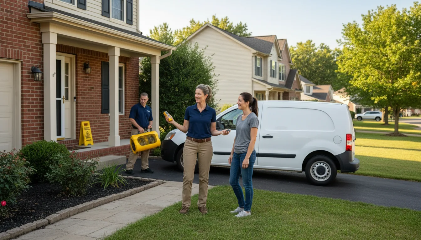 Residential water damage restoration in Hurst, TX